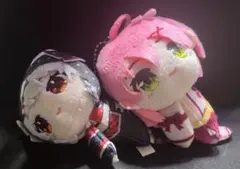 ホロライブ 沙花叉クロヱ さくらみこ プライズ ぬいぐるみ 2点セット