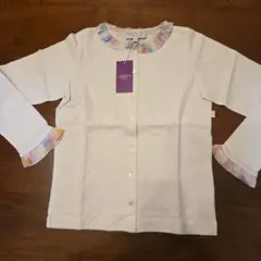 agnès b. フリル付き長袖ブラウス10A