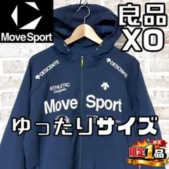 【早い者勝ち】デサント ムーブスポーツ メンズ パーカー XO ネイビー/紺