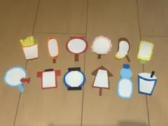 お祭り風　メッセージカード　12枚セット