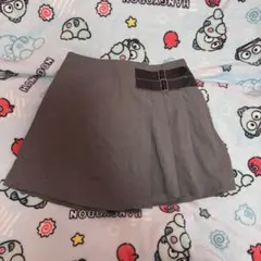Chicoラッププリーツベルト付スカパン