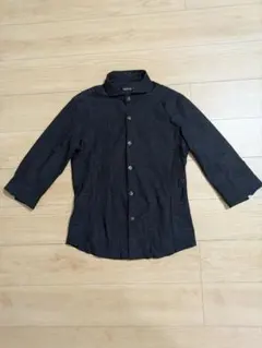 【TORNADO MART】 七分袖シャツ ストレッチ LL 黒