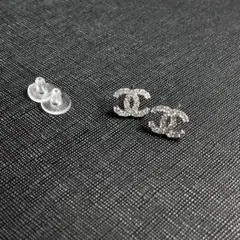 シャネル ピアス ヴィンテージ シルバー