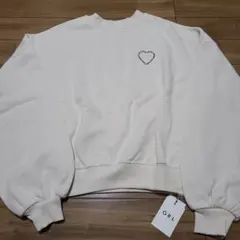 新品タグ付 新品 ハートロゴプリント裏起毛スウェット[pm225]