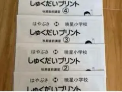 ジャックで学校別コース　暁星小学校　お茶の水教室　秋期直前講習プリント