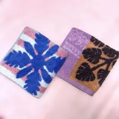 ☆新品と水洗いした商品でお値引き☆ キャシーマム　タオルハンカチ２枚セット