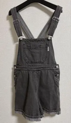 Lovetoxic グレーオーバーオールショートパンツ　150