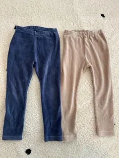 ユニクロ　コーデュロイライクレギンス10分丈　2枚セット　ベビー