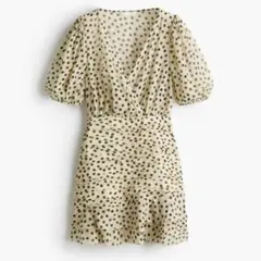 H&M ポルカドット ドレープドレス 半袖