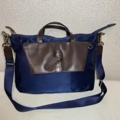 Kanana project 2WAY ショルダーバッグ・トートバッグ ネイビー