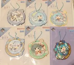 雪ミク 一番くじ ラバーチャーム SNOWMIKU K賞 F賞まとめ売り初音ミク