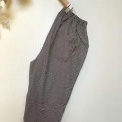 タグ付き新品　ギンガムチェック　S ブラック　裏ボア　コットン　パンツ