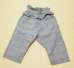 la poche biscuit グレンチェック 七分丈パンツ 110 女の子のサムネイル