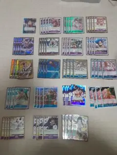 ワンピースカード　ルフィ3デッキ 青紫、黒紫、紫