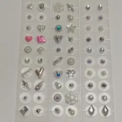 【サービス品】耳ツボジュエリー　60粒 まとめ売り　シルバー