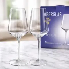 新品未使用　Oberglas Precious 白ワイングラス 2個セット
