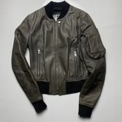 dlesel real leather ma-1 flight jacketのサムネイル