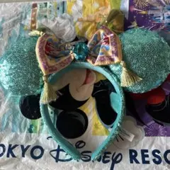 ディズニーシー　アラジン　ジャスミン スパンコール 耳カチューシャ