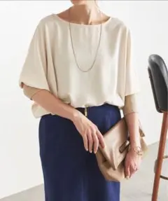 美品 コラージュガリャルダガランテ ジャージー袖リブ ドルマンスリーブ ブラウス