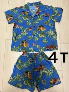 RJC キッズアロハセットアップ　トロピカル柄 4T