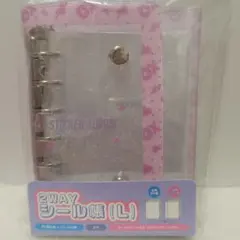 Lサイズ■スヌーピー 2WAYシール帳 バインダー リフィル付き