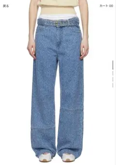 40 H&M ステラマッカートニー クリスタルスター ストレートレッグ