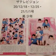 美 少年・ザテレビジョン 20/12/18・12/25・21/1/1号・切り抜き