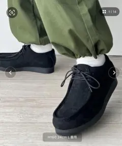 ブラック スエード モカシン 厚底 クラシカルエルフ Javaコラボ