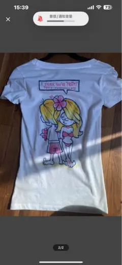 HOLLISTER イラスト付きホワイトTシャツ