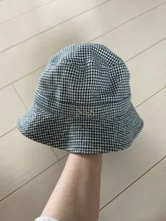【美品】菅沼ゆり コラボ CA4LA バケットハット 千鳥柄