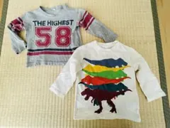 80cm 男児　ロンT⭐︎2枚セット