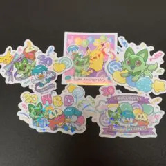 韓国 ポケモン 30周年 バースデーステッカー ニャオハ・ホゲータ・クワッスのサムネイル