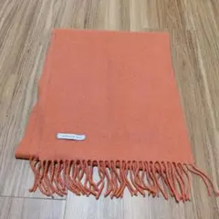 カシミヤ100%オレンジマフラー