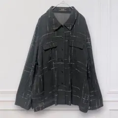 【レリアン】 Leilian シアーチェックシャツ ジャケット 麻混のサムネイル