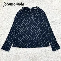 【美品】 jocomomola 長袖カットソー 40 ネイビー グリーン ドットのサムネイル