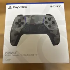 PS5 デュアルセンス ワイヤレスコントローラー グレー カモフラージュ　新品