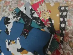 猫柄カットクロス6枚セット