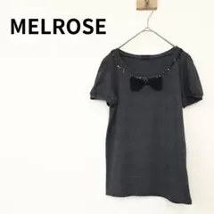 MELROSE　リボン付き半袖カットソー　S-267のサムネイル