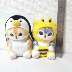 ペンギンとミツバチの猫ぬいぐるみ