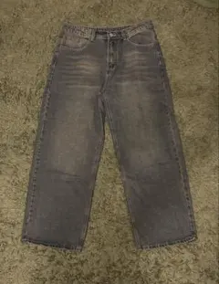 古着　カジュアルルーズフィットバギーストレートレッグジーンズ、カレッジストリート