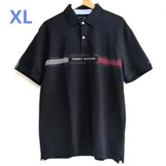 TOMMY HILFIGER トミーヒルフィガーポロシャツ　ネイビーXL