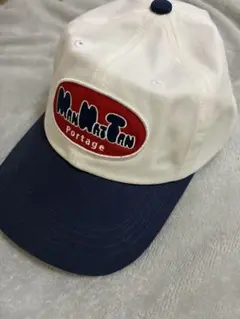 ManHatTan Portage キャップ ホワイト/ネイビー