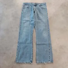 リーバイス517 Levis W36 ブルーデニム 青 フレア 古着 15008