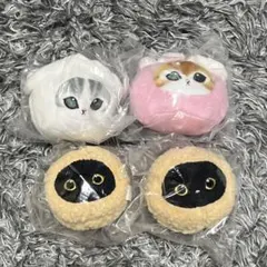 飲茶にゃんおかおぬいぐるみゴマ団子にゃん×2 焼売にゃん エビ餃子にゃん