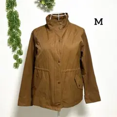 ナチュラルビューティー・M 長袖 ナイロンジャンパー ブラウン