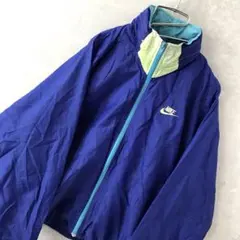 90s NIKE ワンポイント ナイロンジャケット ヴィンテージ 銀タグ S