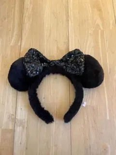 ミニーマウス 黒 カチューシャ ディズニー