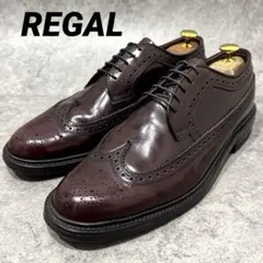 【美品】REGAL リーガル　25cm ウィングチップ　ビジネスシューズ　レザーのサムネイル