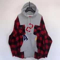 【424】FLANNEL HOODIE／新品タグ付／送料込／納品書有