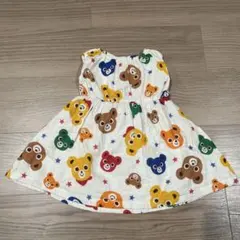 MIKI HOUSE クマ柄ワンピース 80サイズ